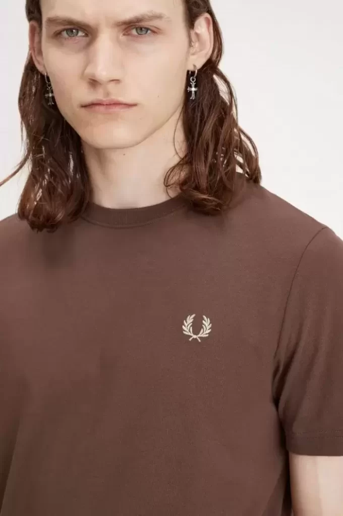 Camiseta de cuello redondo para hombre