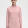 Camiseta de cuello vuelto para mujer
