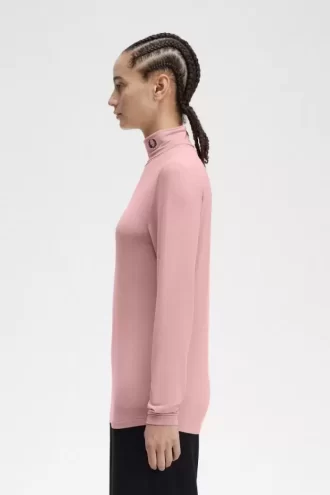 Camiseta de cuello vuelto para mujer
