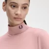 Camiseta de cuello vuelto para mujer