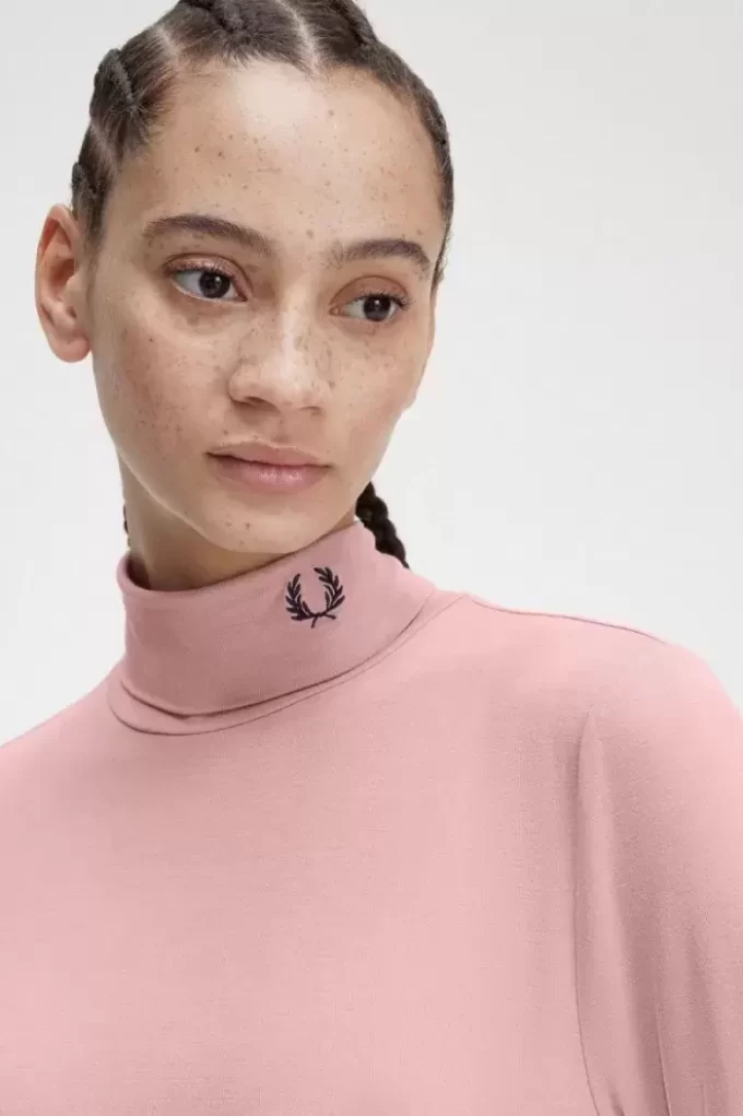 Camiseta de cuello vuelto para mujer