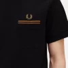Camiseta de hombre con bolsillo con ribete doble