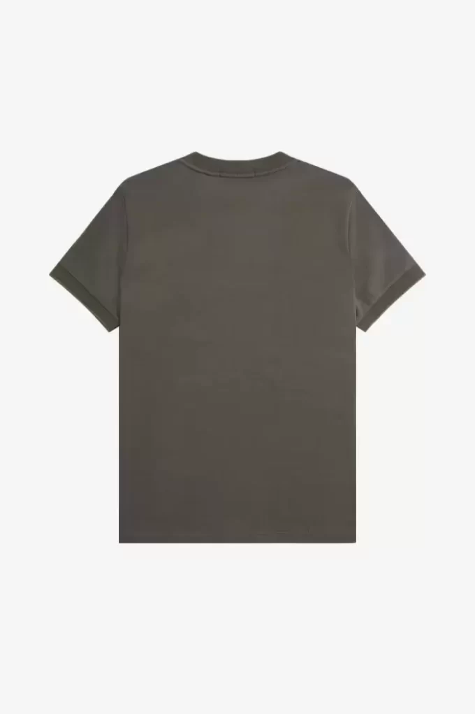 Camiseta de hombre con bolsillo con ribete doble