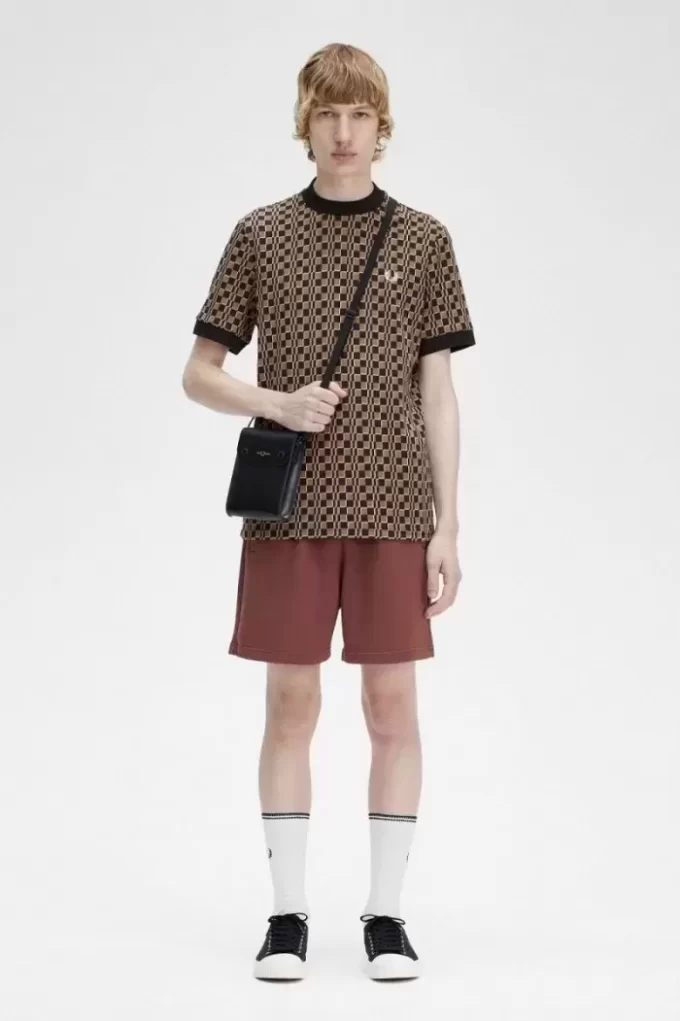 Camiseta de hombre con cuadros de Glitch