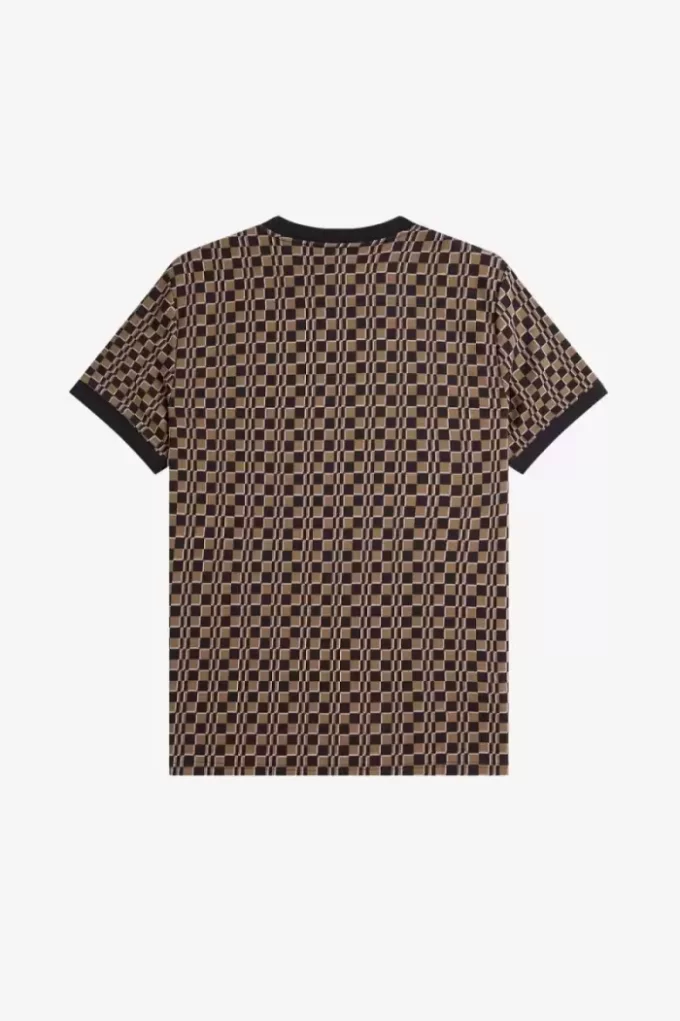 Camiseta de hombre con cuadros de Glitch