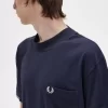 Camiseta de hombre con mangas con ribetes