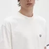 Camiseta de hombre con mangas con ribetes