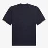 Camiseta de hombre con mangas con ribetes