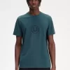 Camiseta de hombre con marca circular