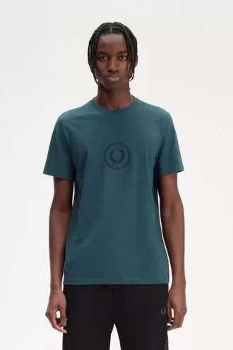 Camiseta de hombre con marca circular Camiseta de hombre con marca circular