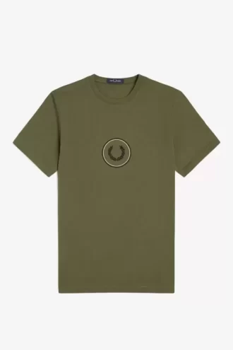 Camiseta de hombre con marca circular Camiseta de hombre con marca circular