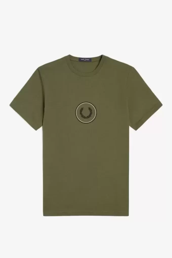 Camiseta de hombre con marca circular