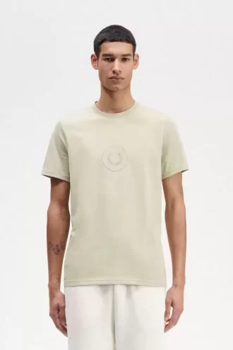 Camiseta de hombre con marca circular Camiseta de hombre con marca circular