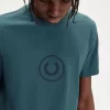 Camiseta de hombre con marca circular