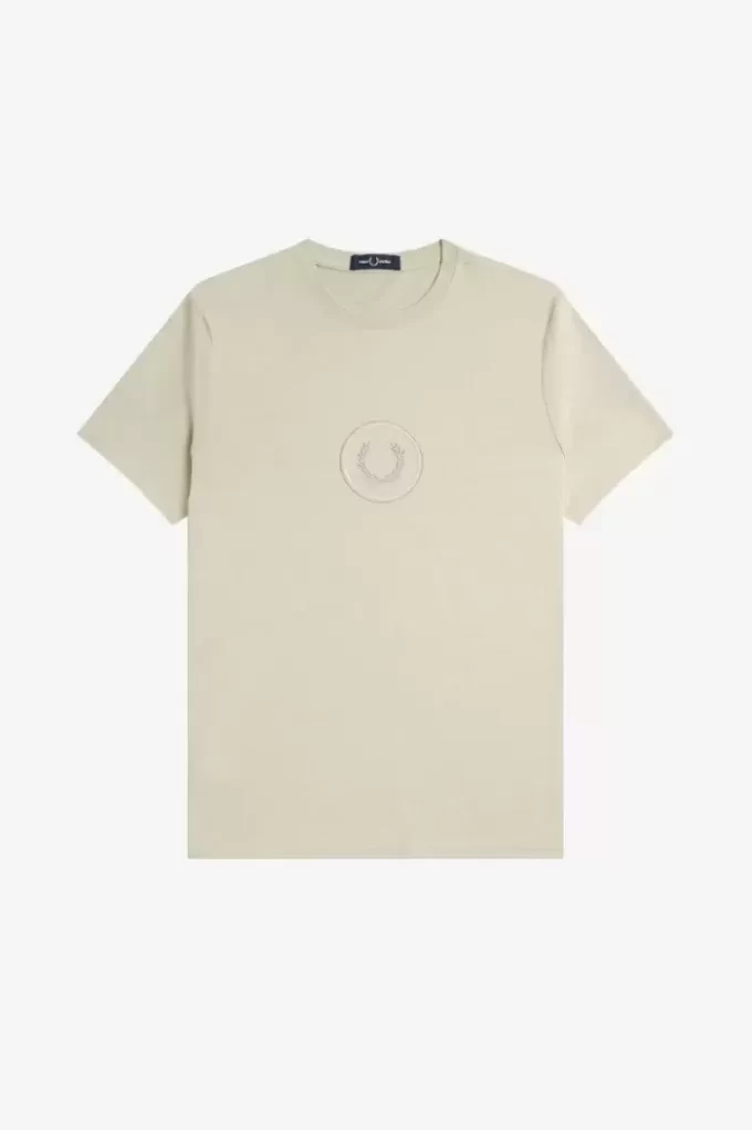 Camiseta de hombre con marca circular