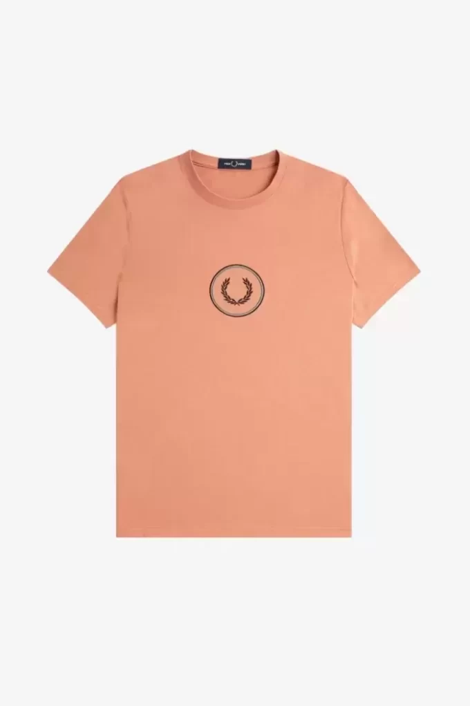 Camiseta de hombre con marca circular