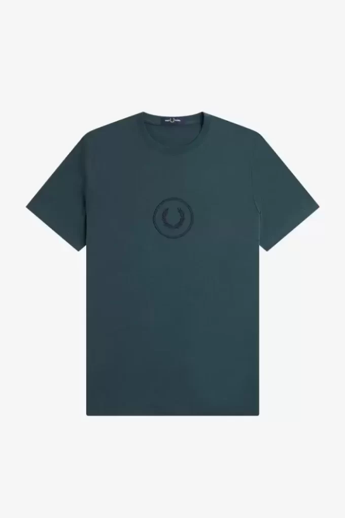 Camiseta de hombre con marca circular