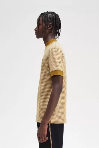 Camiseta de hombre con microcuadros
