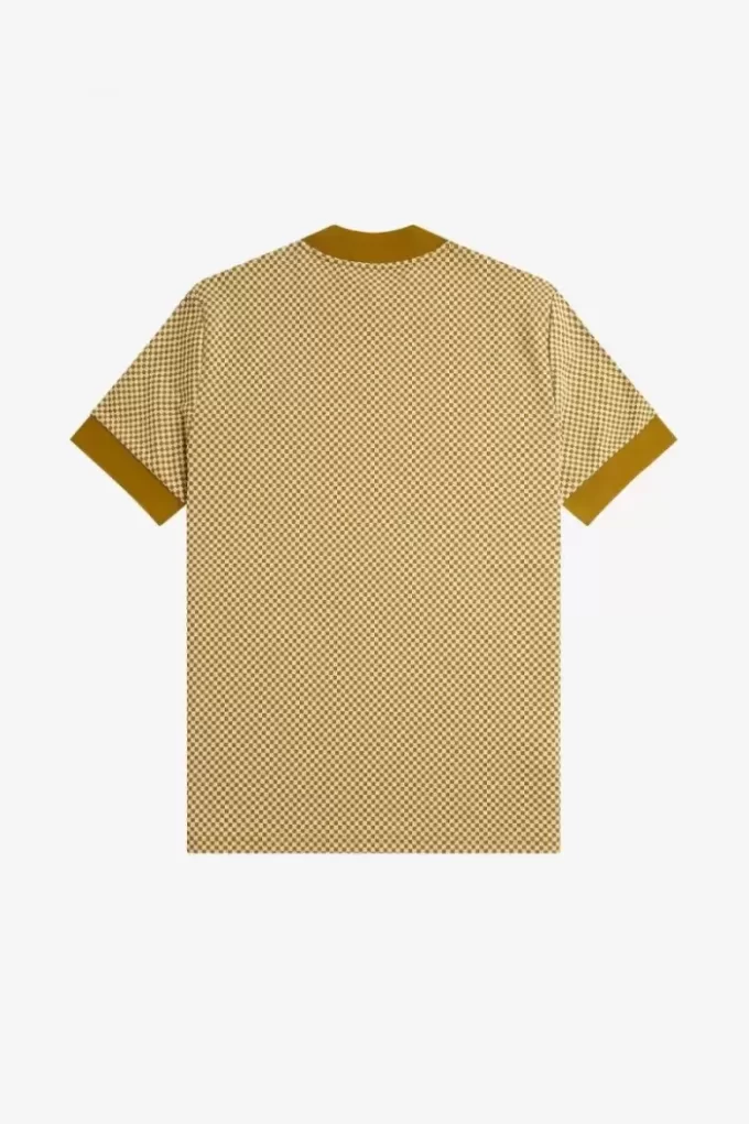 Camiseta de hombre con microcuadros