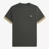 Camiseta de hombre con puños a rayas Camiseta de hombre con puños a rayas