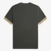 Camiseta de hombre con puños a rayas Camiseta de hombre con puños a rayas