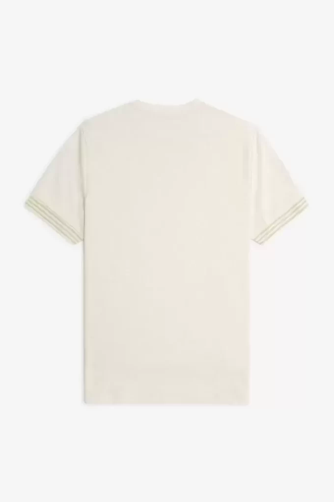 Camiseta de hombre con puños a rayas Camiseta de hombre con puños a rayas