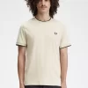 Camiseta de hombre con ribete doble