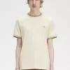 Camiseta de hombre con ribete doble