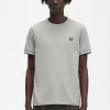 Camiseta de hombre con ribete doble
