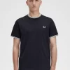 Camiseta de hombre con ribete doble