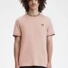 Camiseta de hombre con ribete doble