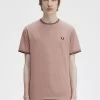 Camiseta de hombre con ribete doble