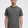 Camiseta de hombre con ribete doble