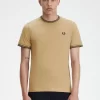 Camiseta de hombre con ribete doble