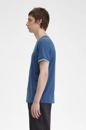 Camiseta de hombre con ribete doble