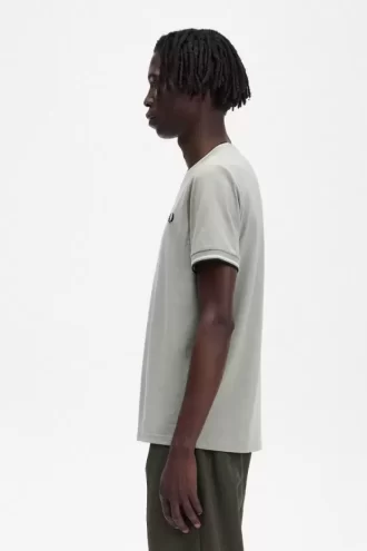 Camiseta de hombre con ribete doble