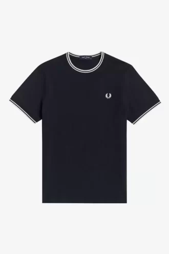 Camiseta de hombre con ribete doble