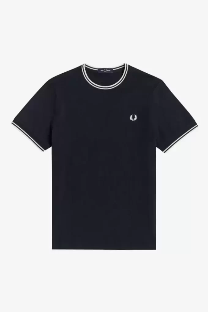 Camiseta de hombre con ribete doble