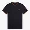 Camiseta de hombre con ribete doble
