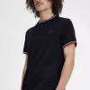 Camiseta de hombre con ribete doble
