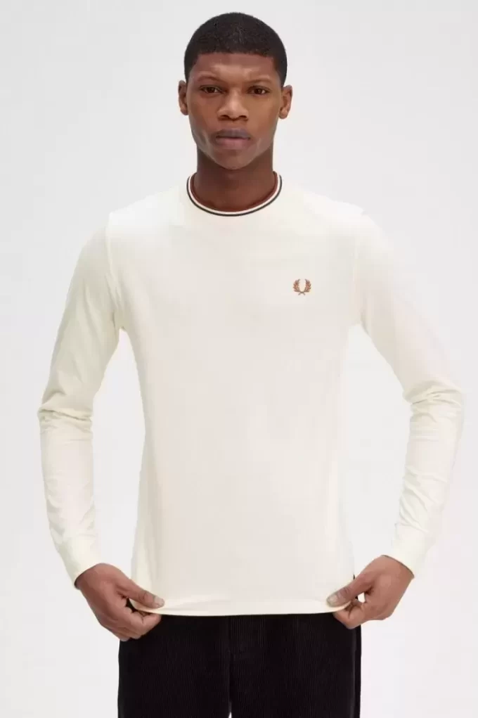 Camiseta de hombre con ribete doble