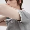 Camiseta de hombre con ribete doble