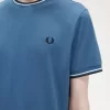 Camiseta de hombre con ribete doble