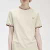 Camiseta de hombre con ribete doble