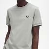 Camiseta de hombre con ribete doble
