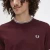 Camiseta de hombre con ribete doble