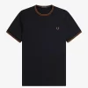Camiseta de hombre con ribete doble