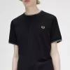 Camiseta de hombre con ribete doble