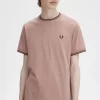 Camiseta de hombre con ribete doble
