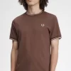 Camiseta de hombre con ribete doble